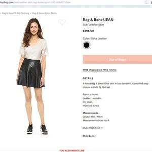 Black Leather Mini Skirt